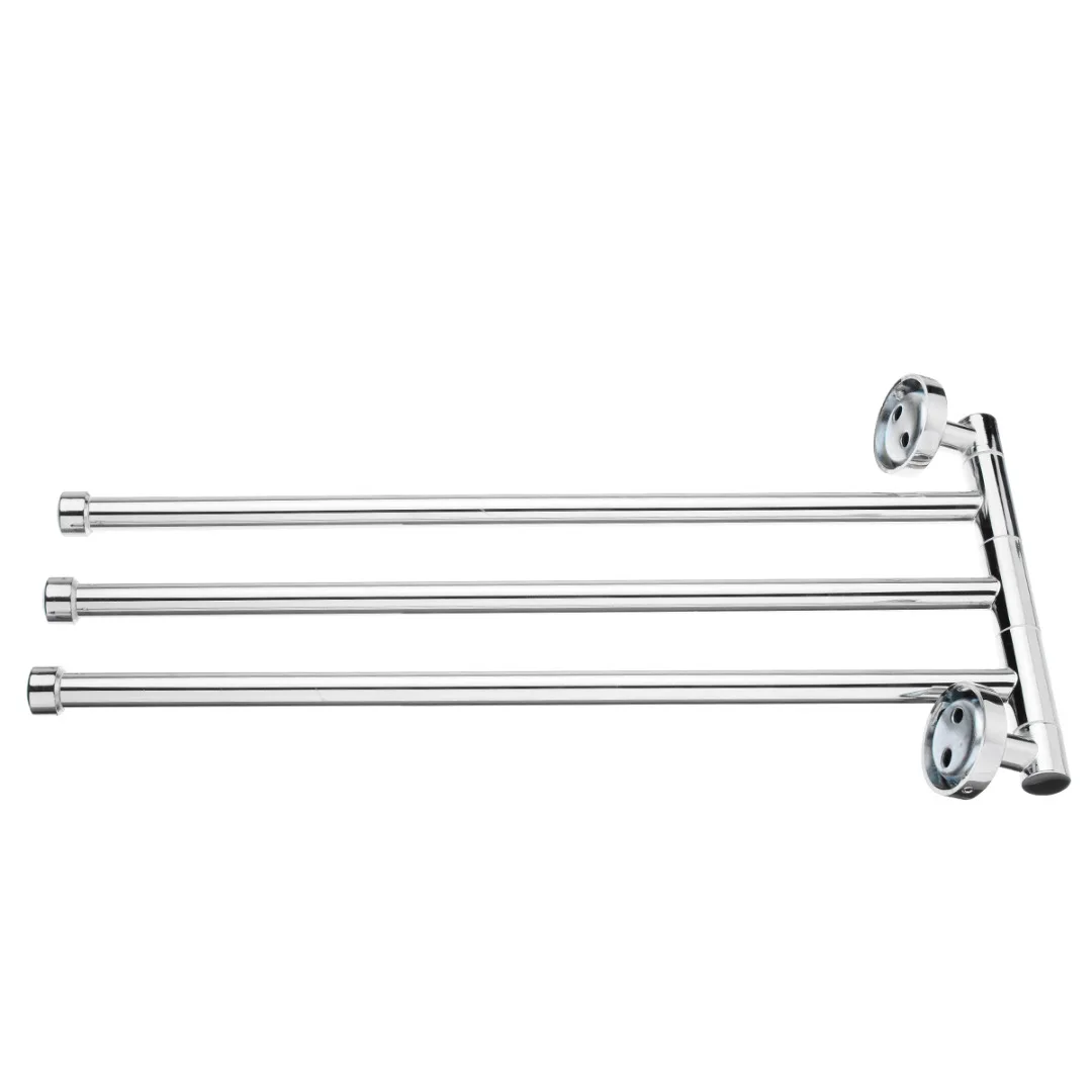 Stainless Steel Swivel 2/3/4 Swing Arm Sliver High Quality Towel Holder Bar Rails Rack Wall Mounted Bathroom Tool