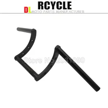 Черный " Z бары перетащите руль мотоцикла откат 1 дюйм рукоятка для Sportster XL883 XL1200 Dyna bobbertriumph изготовленный на заказ