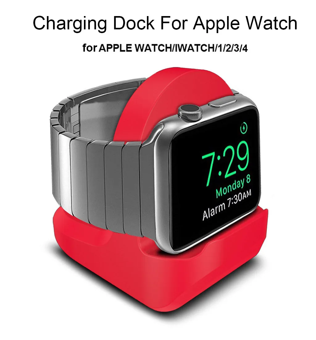 Роскошная подставка для Apple Watch,, кабель с отверстием для зарядки, алюминиевый кронштейн для iWatch, док-станция, подставка, держатель
