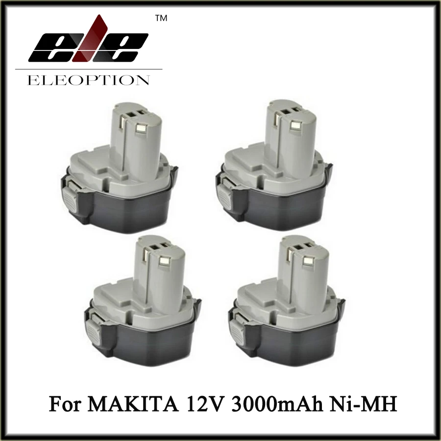 

4PCS 12V Extended NiMH Replacement for Makita 1233 Battery 1234 1235F 193157-5 192698-8 Batteries Cordless Drill Power Tool
