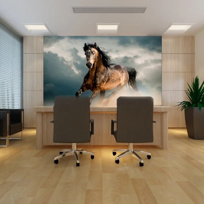 

custom photo wallpaper galloping horse wallpaper waterproof wallpaper mural hand painted office backdrop wallpaper