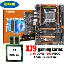 Материнская плата huanan Zhi deluxe X79 LGA2011 с M.2 слотом скидка материнская плата с процессором Xeon E5 2690 C2 2,9 ГГц ram 2*16G 1600 RECC