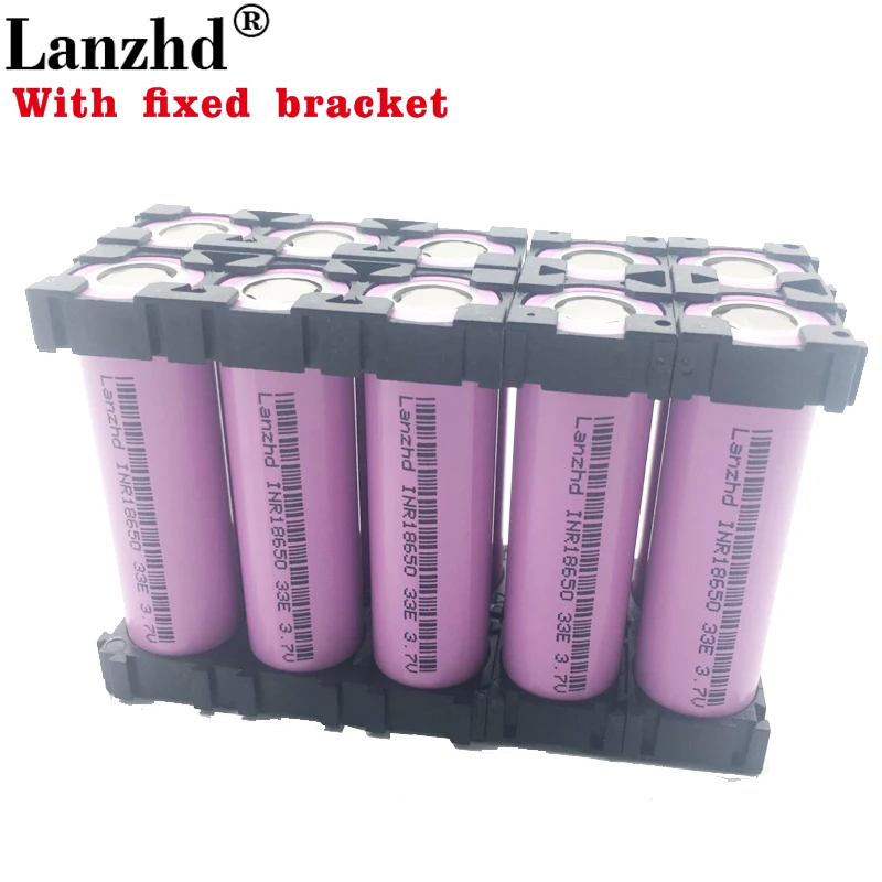 1-10PCS 18650 Batteries 3.7V Li ion 3300mAh 30A 18650VTC7 18650 battery and fixed bracket 18650 Holder with Splicing Bracket