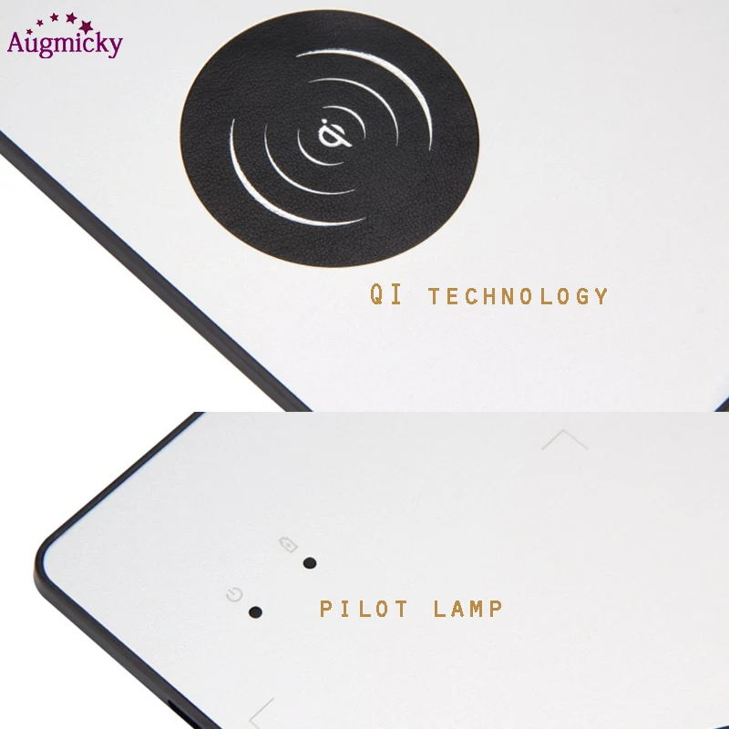 Новейший зарядный коврик для мыши из алюминиевого сплава, беспроводное зарядное устройство Qi, нескользящий коврик для мыши для iphone X 8 Plus/samsung S8/Note 8