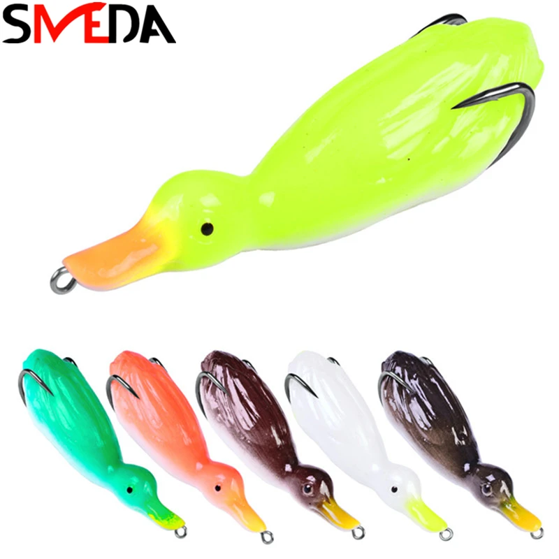 

Lure Fishing Lures Treble Hooks Top water Ray Duck Artificial Minnow Crank Strong Artificial Soft Bait