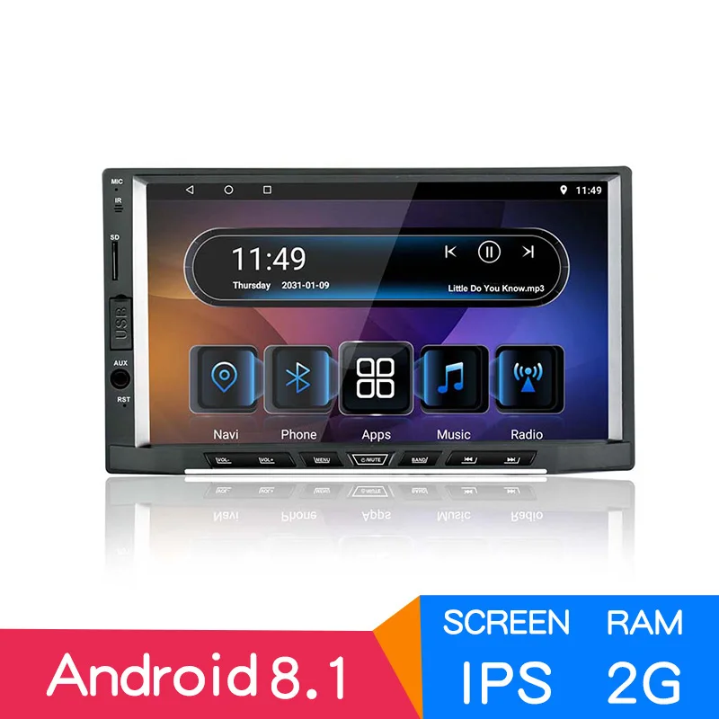 2G+16G 8Core 2 Din Android 8.1 IPS 7&quot Car Multimedia Player For Nissan Hyundai Kia GPS Navigation BT Radio Stereo No DVD | Автомобили