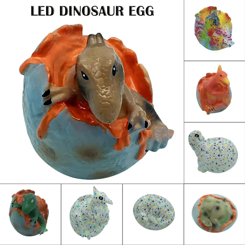 Светодиодный яйцо динозавра загораются инкубационных игрушка-динозавр игрушка для обучения подарки для детей весело и образования