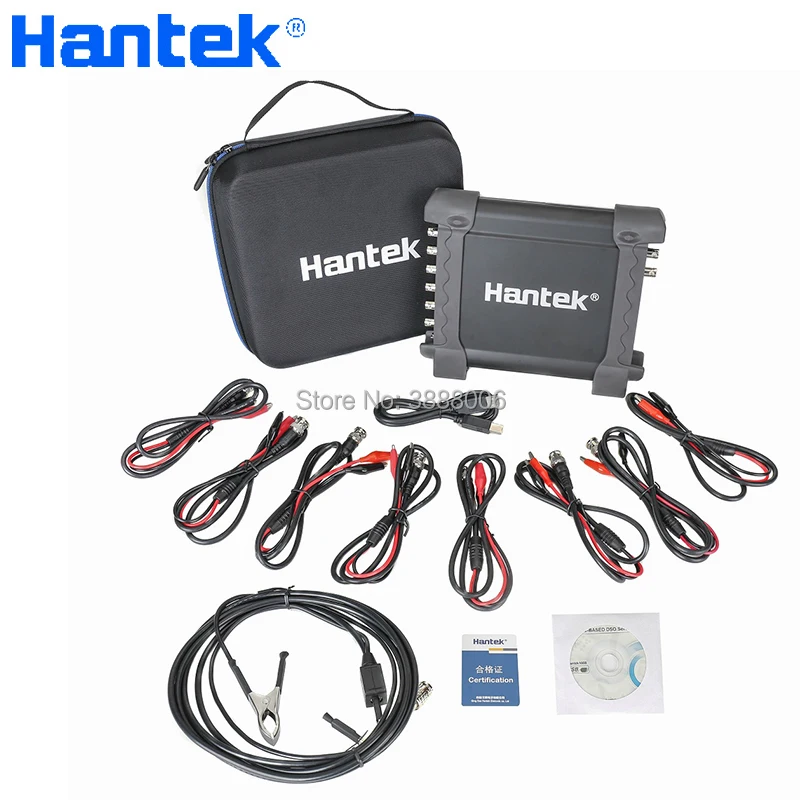 Hantek 1008c Виртуальный осциллограф 8CH PC USB автомобильный диагностический инструмент 8 каналов генератор сигналов источник сигнала