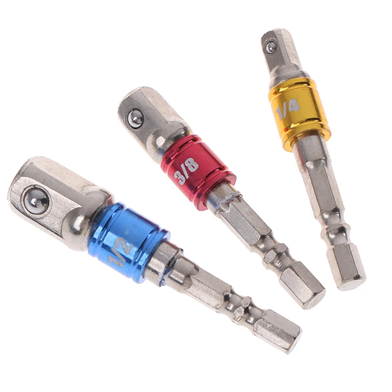 Адаптер с шестигранным хвостовиком 1/4 &quot3/8&quot 1/2&quot|Розетки| |