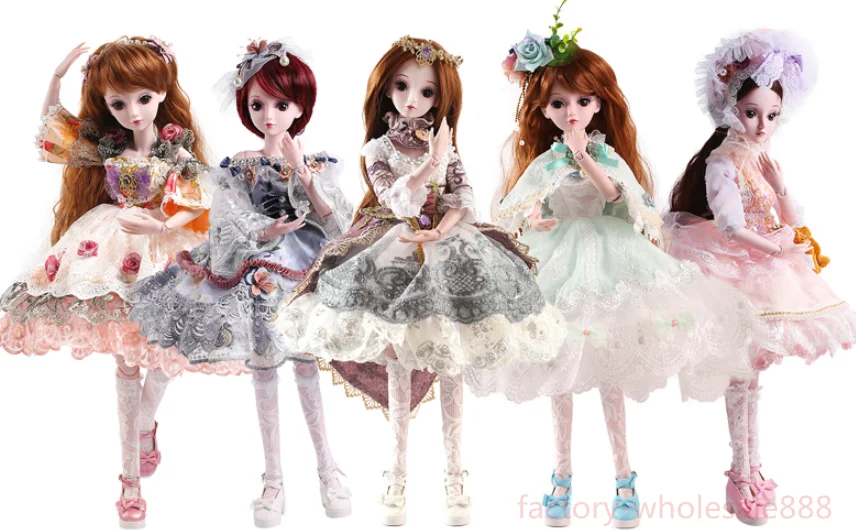 

Ball Jointed Doll 1/3 BJD Doll Female Eyes Free Face Make Up Full Set Clothes US Toys for Children Toddler Boy Toys Baby Girl