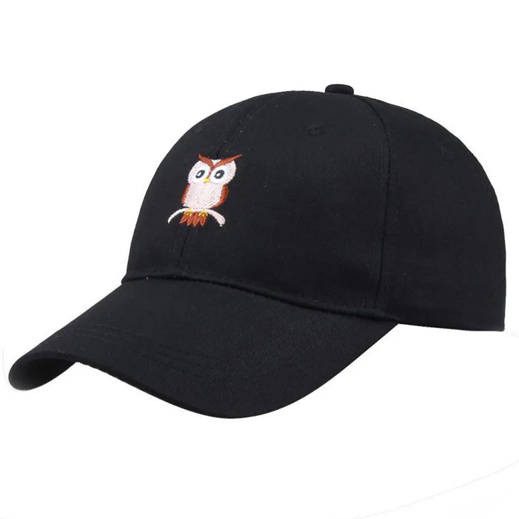

Unisex Owl Baseball Cap 2019 Men and Women Summer Outdoor Owl Sunshade Baseball Cap Adjustable Hat czapka z daszkiem kappe