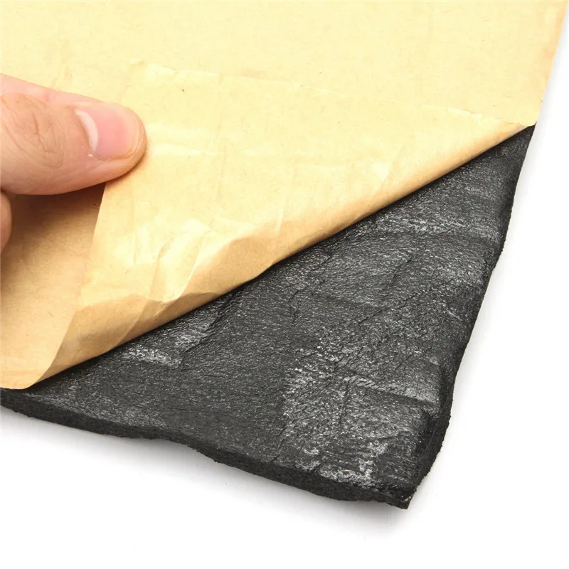 Звукоизоляционный поглотитель звука 50x50cmx20mm 1 шт. самоклеющаяся резина для