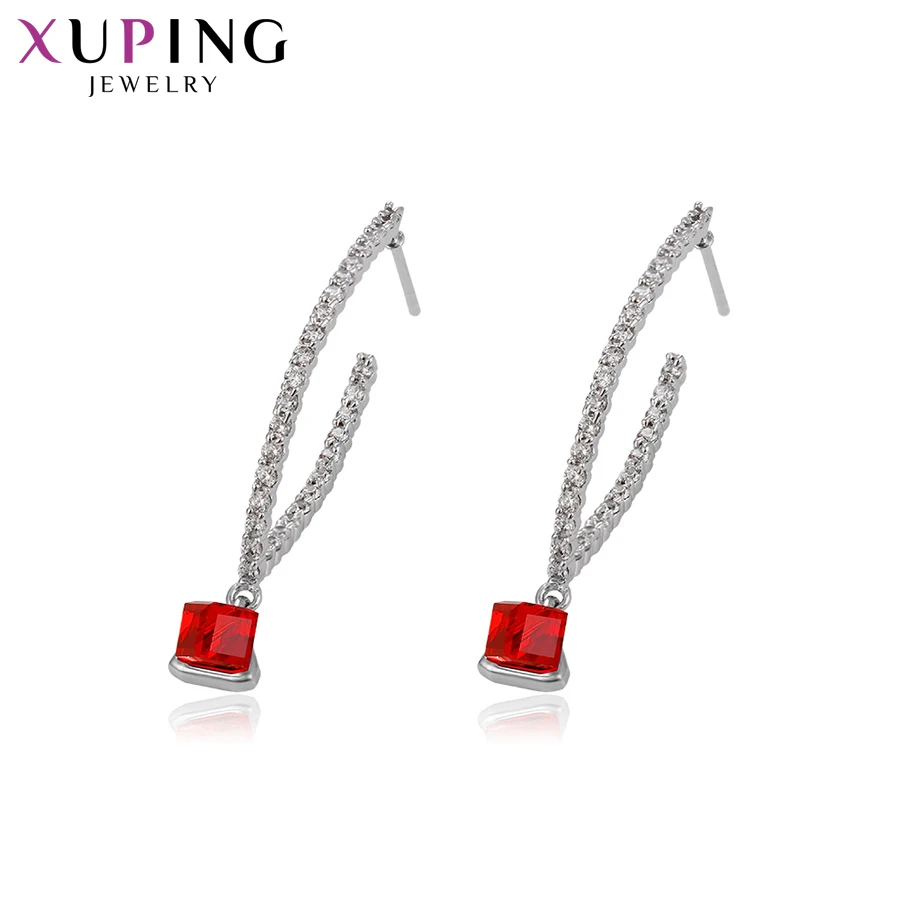 

Xupingg Drop Earrings Classic Style Crystals from Swarovski Colorful for Women Girls Elegant Jewelry Party Gifts S143.2-94467