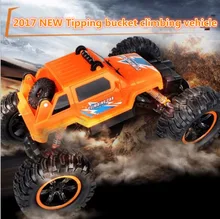 Super besar RC mobil 2836 2.4G 30 cm 4WD bigfoot tipping ember 45 derajat naik off road remote control RC stunt model mobil hadiah anak