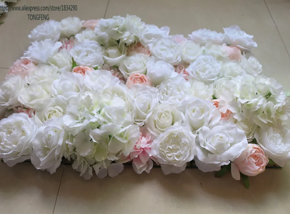 TONGFENG 10 шт./лот, смешанные цвета, свадебный 3D цветок, стена, искусственный шелк, роза, пион, свадебный фон, украшение, цветок, дорожка, свадьба