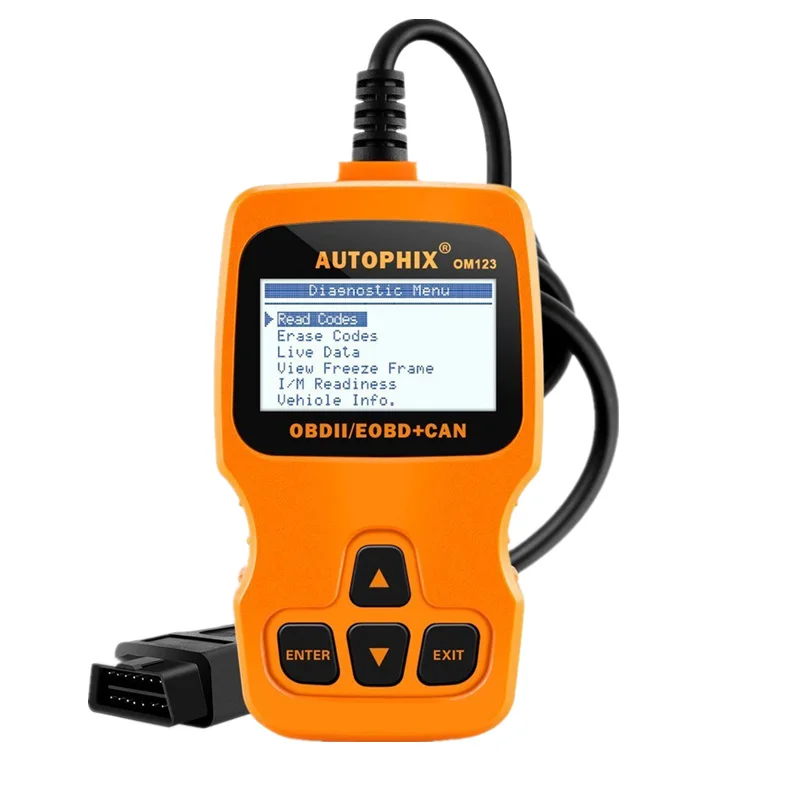 Autophix OM123 OBD2 считыватель кода сканер Авто Ремонт проверка двигателя Бортовая Система диагностики 2 сканер лучше ELM327 русский