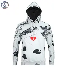 Mr.1991INC Neue Mode herren Langarm 3d Hoodies Mit Cap Poker Beiläufige schöne Hoody Herbst Winter Sweatshirts