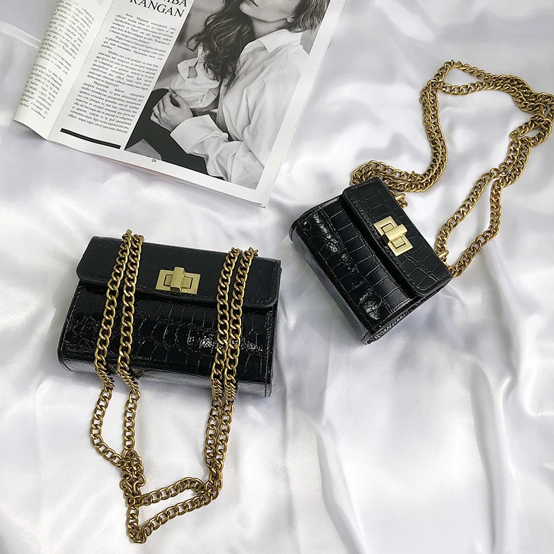  Stone pattern Mini Crossbody bags For Women 2019 Quality PU Leather Ladies Chain Designer Handbags  - 33024538607
