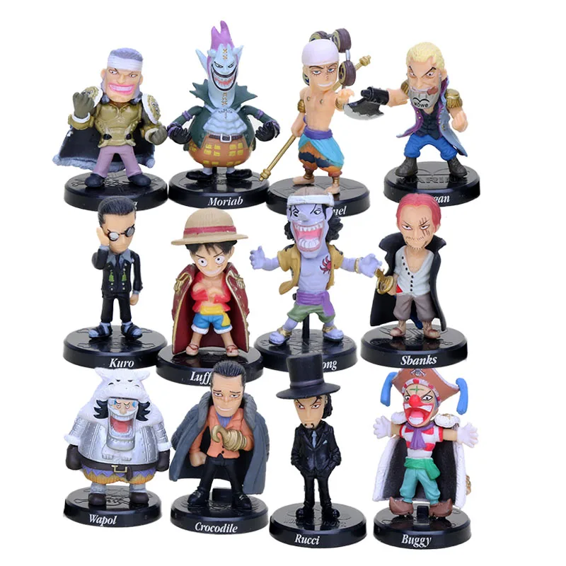 12pcs Anime One Piece Figure Set Devil Fruit Users Buggy Crocodile Shanks Straw Hat Luffy Action Figure Pvc Model Doll Toys Devil Fruit Figure Setluffy Action Figure Aliexpress