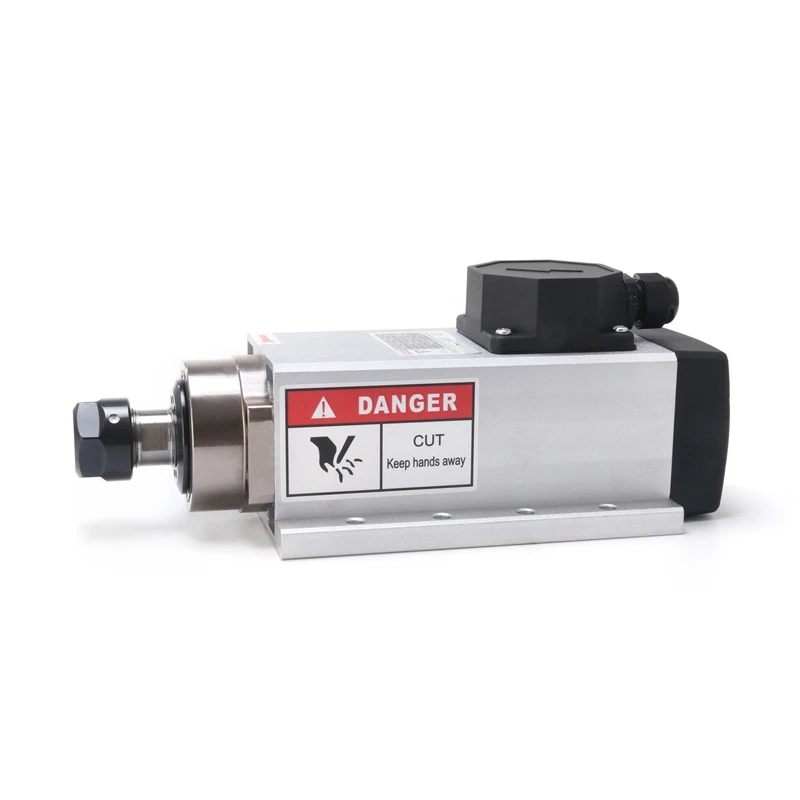 US $236.84 22kw Air Cooling Spindle Motor Square 2200w Er20 Collet 220v With 4Bearings Cnc Engraving Milling Grind Motor
