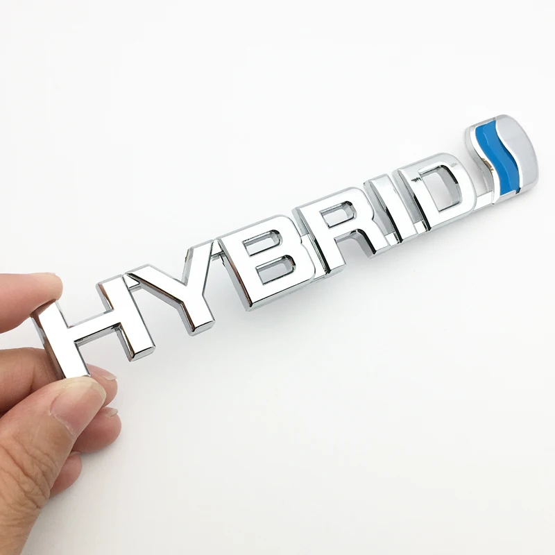 

ANTINIYA 3D Car Styling Hybrid logo Metal Car Stickers Emblem Auto Badge Decal For Toyota Prius Camry Crown Auris Rav4s Car