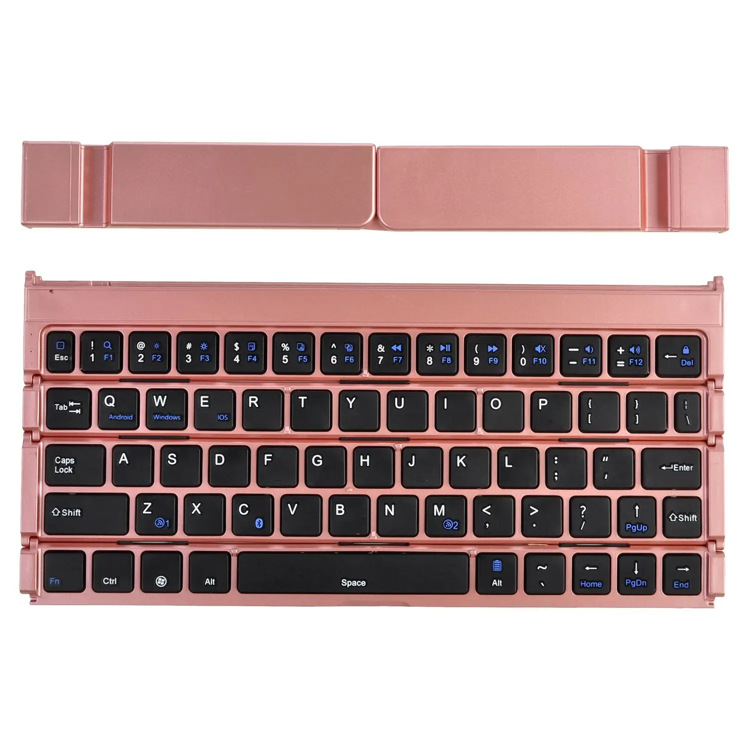 Mini Keyboard Computer Four Fold Bluetooth Keyboard Office Durable Wireless Keyboard Laptop