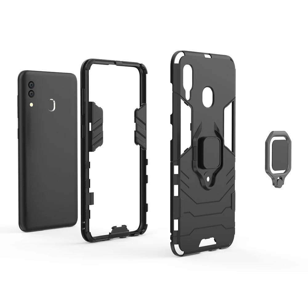 Ударопрочный армированный чехол KEYSION для Samsung Galaxy A30 A20 A10 подставка держатель