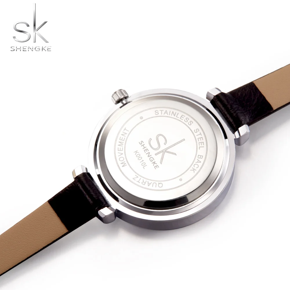 SK Роскошные брендовые кварцевые наручные часы для женщин SHENGKE кварцевые часы модные женские часы элегантные женские часы женские наручные часы