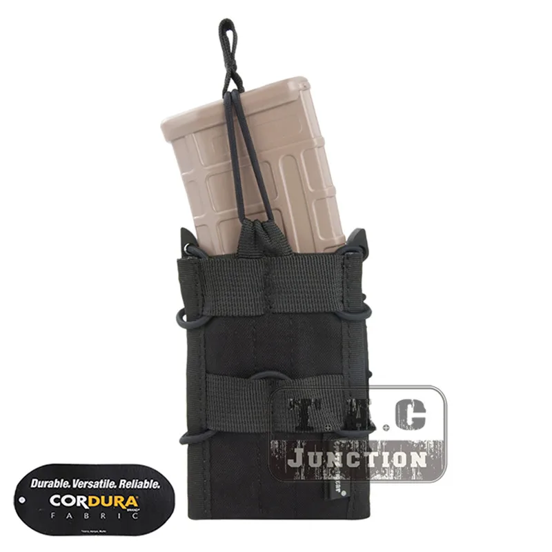 Emerson модульный мешочек 5,56 M4 M16 AR15 SR52 P-MAGS M1A1 G3 подсумок Emersongear Molle Pouch Mag Carrier - Цвет: BK