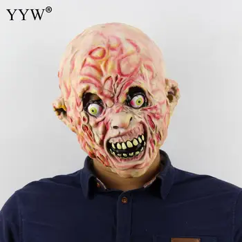 

2019 Halloween Horror Latex Mask Adult Scary Mask Boodly Mascaras Halloween Cosplay Terror Masque Night Party Carnival Masker