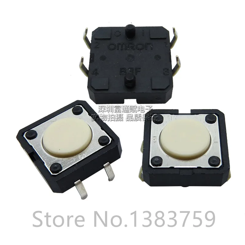 

10pcs Push button switch B3F-4000 12*12*4.3mm tact switch 4 feet