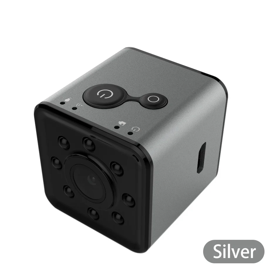 Новейшая мини-камера HD 1080 P, Wifi, ночное видение, мини видеокамера, Спортивная, для улицы, DV, диктофон, экшн, водонепроницаемая камера SQ13 - Цвет: Silver