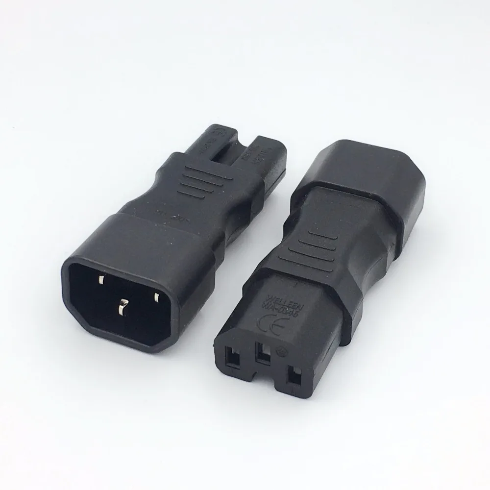 Lot of 40 Male C14 to Female C8 AC Power Adapter Connector Receptacle