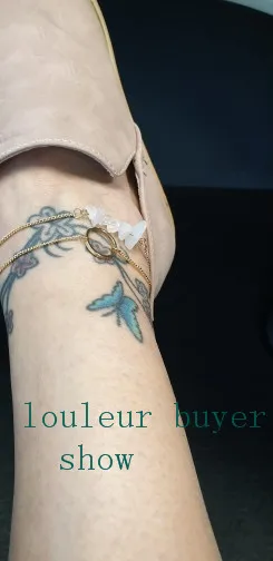 Louleur 2 шт женские круглые браслеты на босую ногу сандалии ювелирные изделия ноги цепь розовый камень лодыжки пляжные браслеты на ногу браслеты для женщин