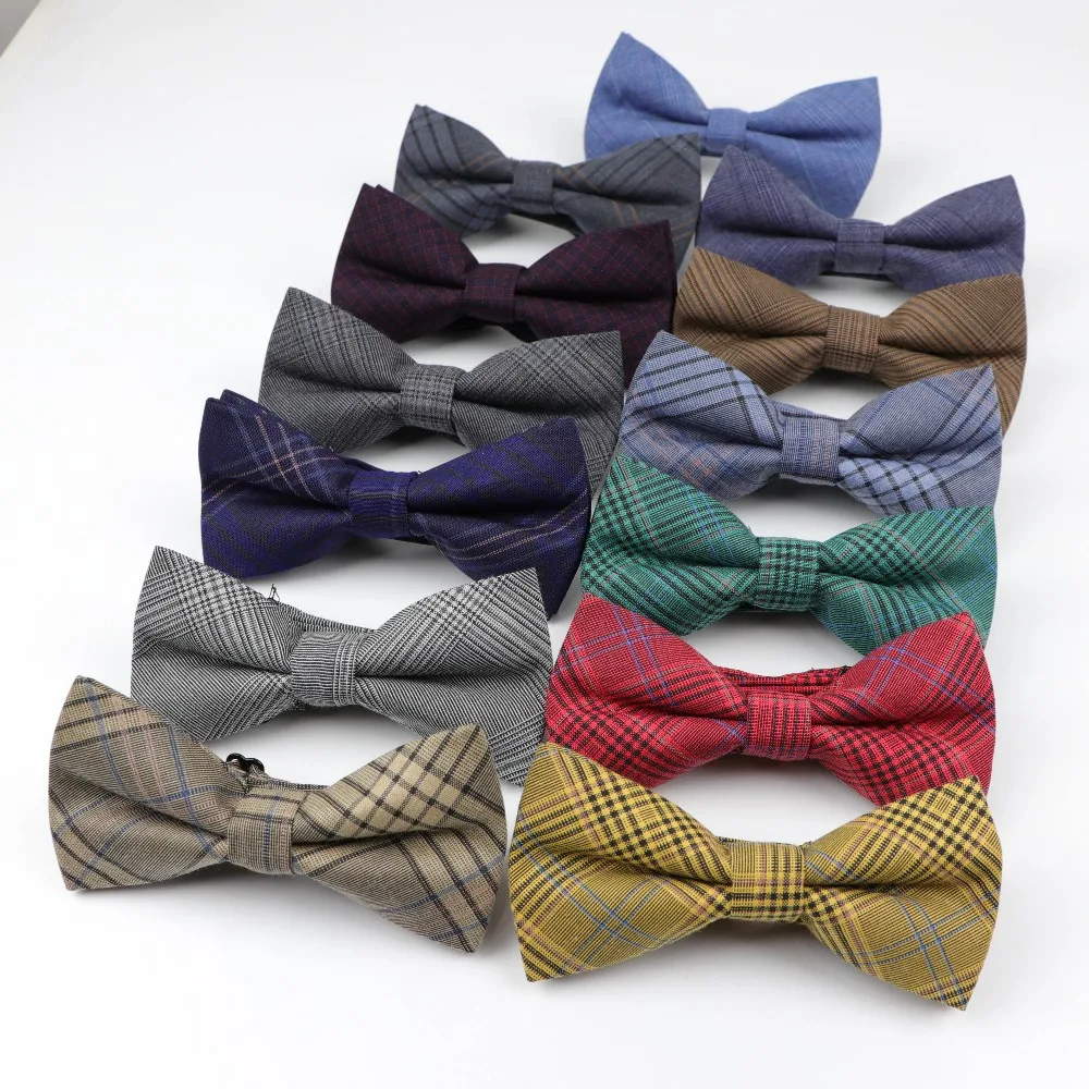 

2019 New Style Mens Fashion Artificial Fabric Of Business Suit Striped Skinny Butterfly Men Soft Bow Ties Designer Cravat