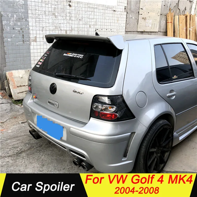 

For MK4 Golf 4 iv 2004-2008 Spoiler ABS Material Primer Color Car Tail Wing Decoration Rear Trunk Spoiler For Golf MK4