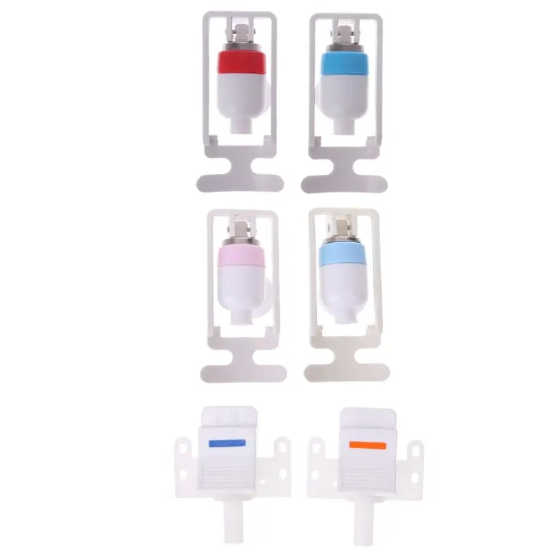 

Water Dispenser Replacement Push Type White Plastic Tap Faucet 2 Pcs
