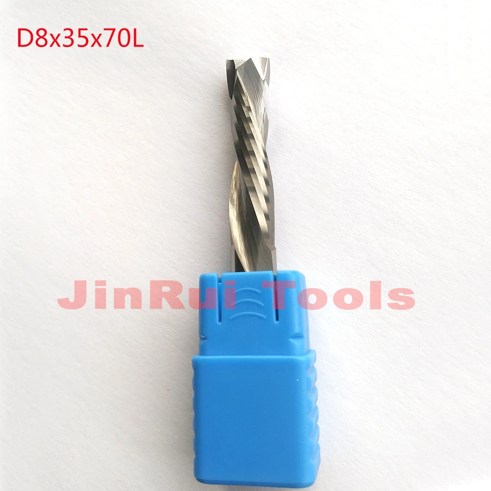 

1pc D8*35*70L HRC55 2 Flutes Up&Down Cut Solid Carbide CNC Router Bit Wood Milling Cutter Tool knfie fresa ferramentas