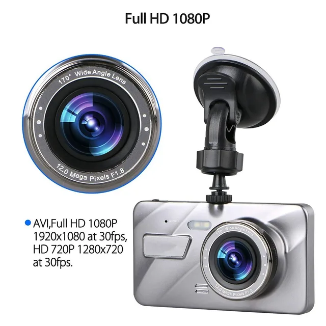 Modest Dual Lens Dash Camera 4" IPS Screen Full HD 1080P Video 170 Degree Night Vision Video Recorder New Car DVR Camera Modest Dual Lens Dash Camera 4" IPS Screen Full HD 1080P Video 170 Degree Night Vision Video Recorder New Car DVR Camera