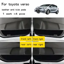 4 шт. обувь без каблука; кожаная обувь для вождения анти пэд анти-влажности дверной коврик аксессуары для Toyota Verso Sportsvan ZGR20 AUR20 2009 2010 2011