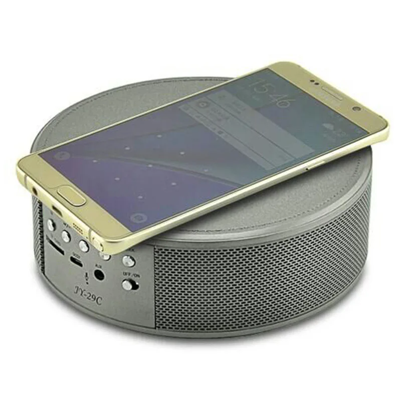 Портативный Bluetooth динамик JY 29C стерео с микрофоном Поддержка времени дисплей TF