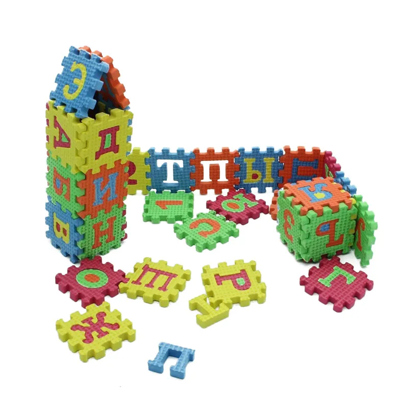 Пенопластовая обучающая игрушка для ползания matBaby, коврики-головоломки, русский алфавит, геометрические игрушки, Детский ковер для малышей