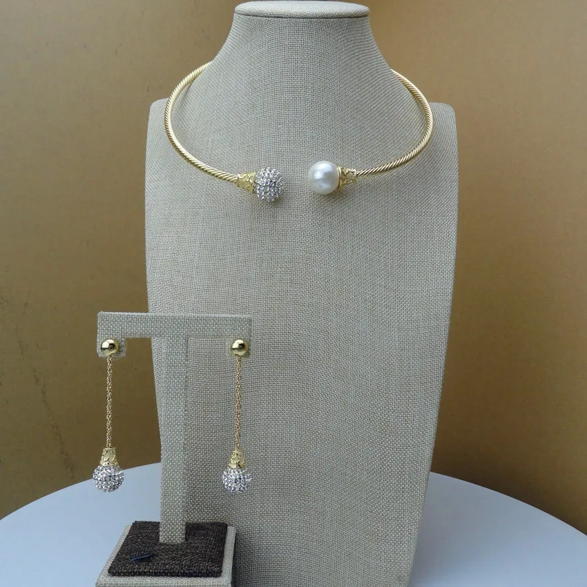 

Yuminglai Luxury American Necklace and Earrings African Pendant Jewelry Sets FHK6491