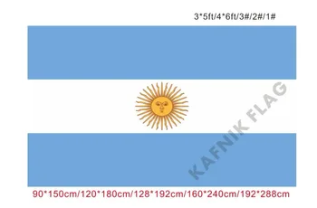 

KAFNIK,free shipping 90x150cm/128*192cm/160*240cm/192*288cm big flags Argentina Flag for Indoor Outdoor Decorative