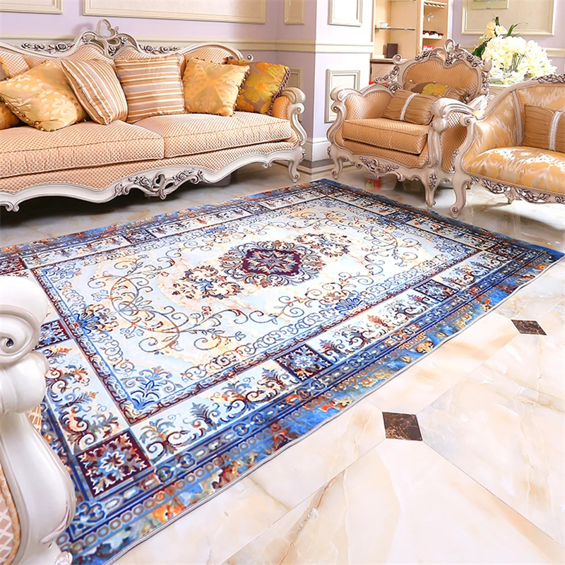 Area Rug and carpets For Living Room Home Decor Persian Carpet Rug Anti-slip Chair Floor Mats Kids Bedroom Carpets Bedside Rugs