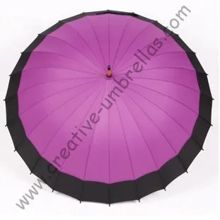 free-shippingcombination-fabric24-ribs-wooden-umbrellas14mm-wooden-shaft-and-fluted-metal-long-ribshand-openuniversal