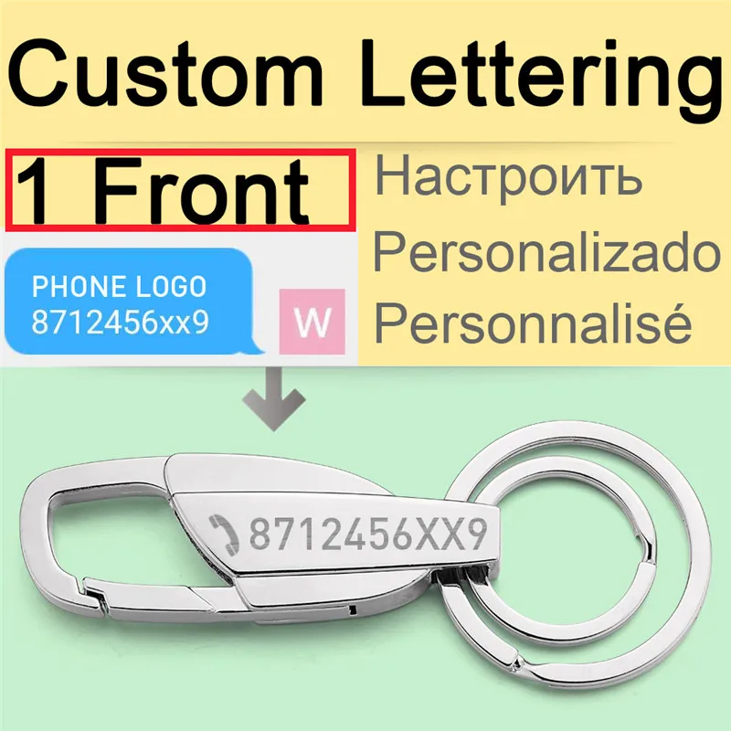 Custom Lettering Keychains Stainless steel Keyrings Metal Engrave Name Customized Logo Key Chain For Car Women Men gift K372 HTB10x4xKb5YBuNjSspoq6zeNFXag - Custom Lettering Keychains Stainless steel Keyrings Metal Engrave Name Customized Logo Key Chain For Car Women Men gift K372