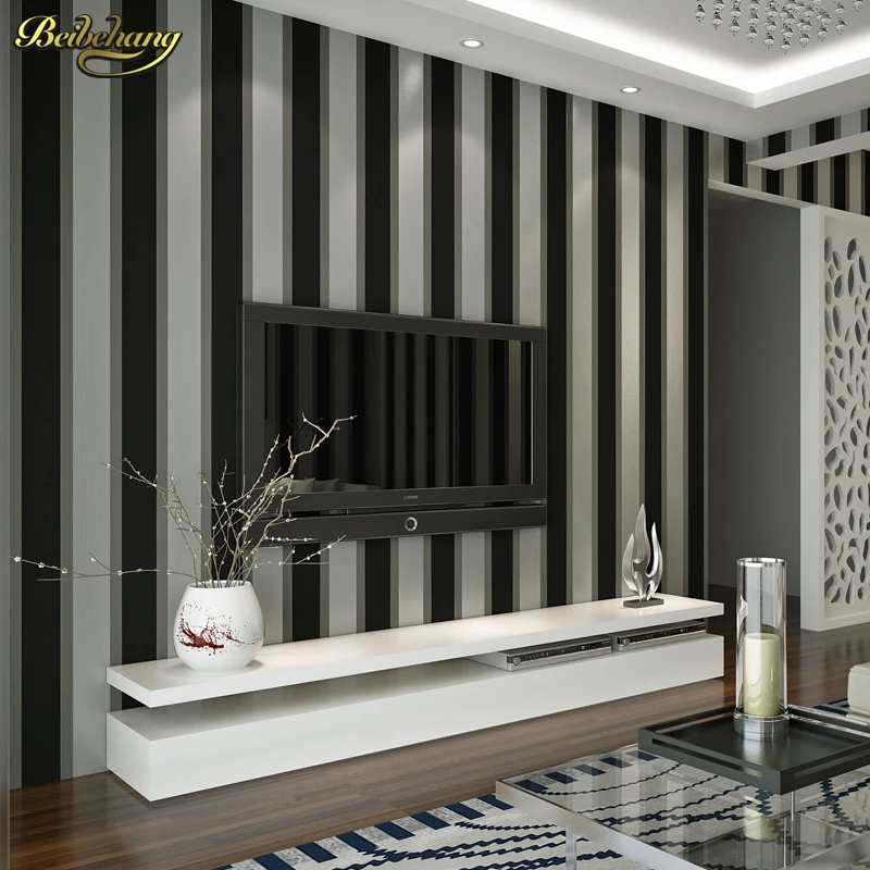 beibehang 3D Wall Paper Stripe Wallpaper Flocking Bedroom or Living Room or TV Background Wall Beige Grey .papel de parede Roll beibehang 3D Wall Paper Stripe Wallpaper Flocking Bedroom or Living Room or TV Background Wall Beige Grey .papel de parede Roll