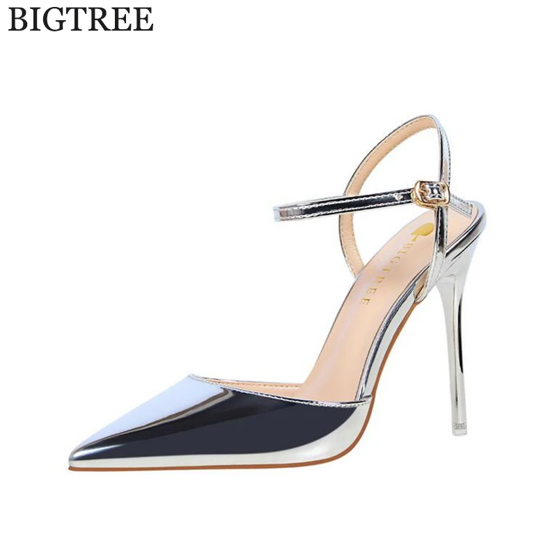 pointed high heel sandals
