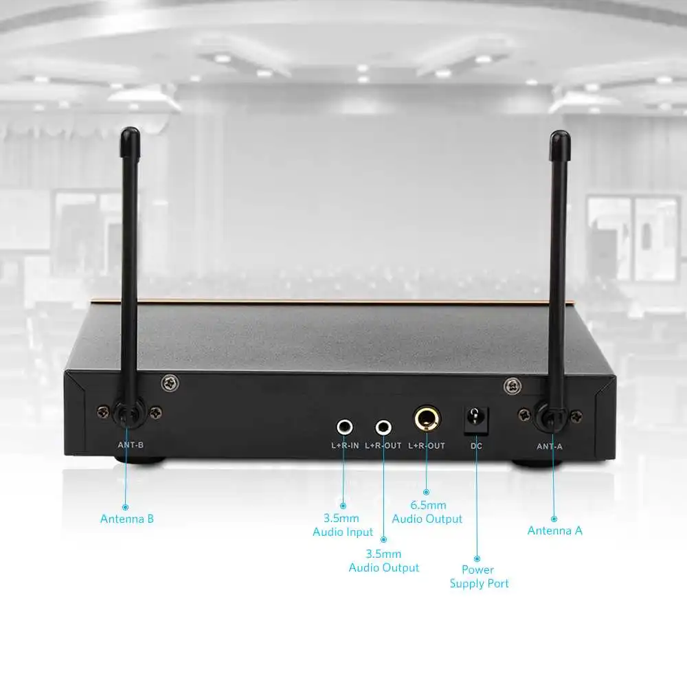 LEORY двойной ручной UHF беспроводной Bluetooth микрофон система караоке микрофон для дома KTV конференции речи